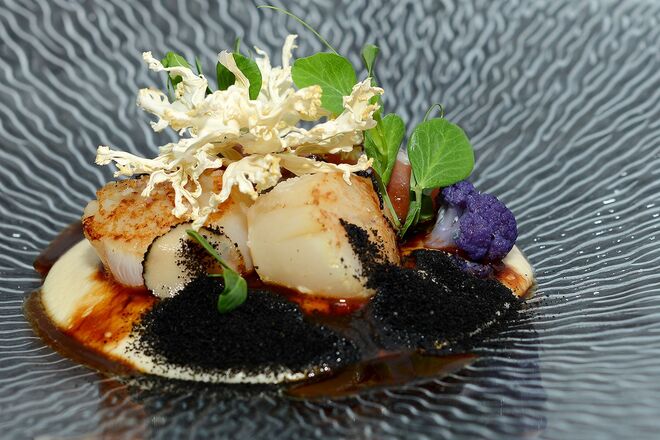 Vieiras e o presunto pata negra