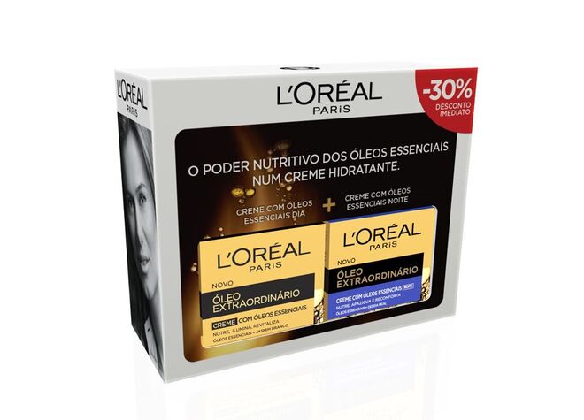 Óleo Extraordinário Creme com Óleos Essenciais Noite. Depois do sucesso do lançamento do creme de dia, L’Oréal Paris associa os Óleos Essenciais a um creme de noite nutritivo, para uma pele intensamente hidratada, descansada e luminosa. 
