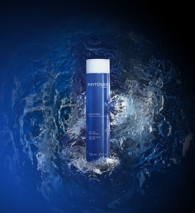 OLÉOCRÈME Lait Corps Ultra-Hydratant, de Phytomer. Uma formula completa para um programa de hidratação profunda.