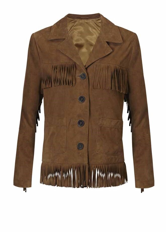 40 | Casaco em camurça, €129,99, Mango