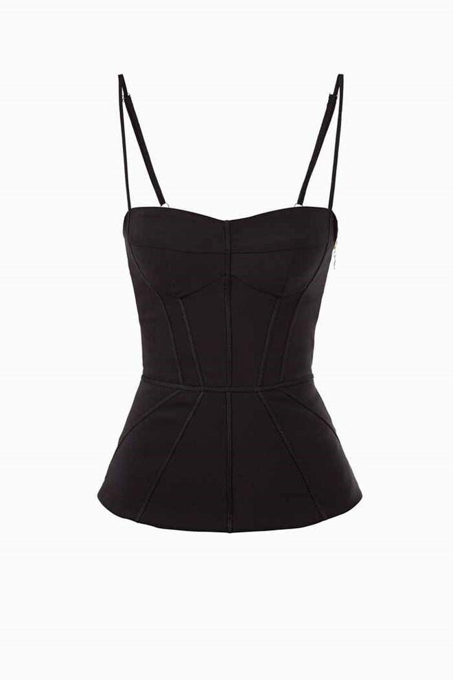 40 | Top em poliéster, €265, Elisabetta Franchi 