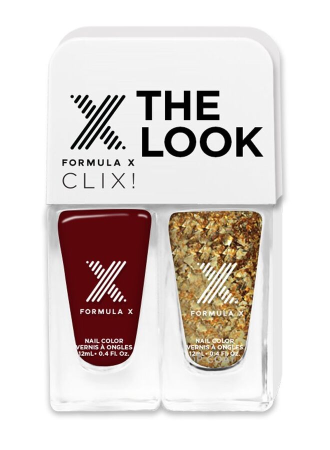 The Look - Kit de 2 vernizes para usar sozinhos ou combinados, Fórmula X, €9,95