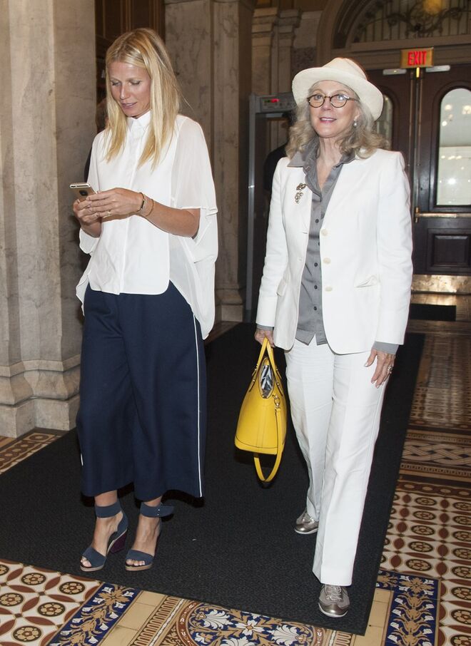 Gwyneth Paltrow e Blythe Danner (mãe)