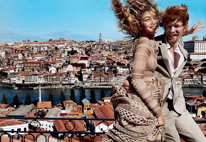 Gigi Hadid e Domhnall Gleeson