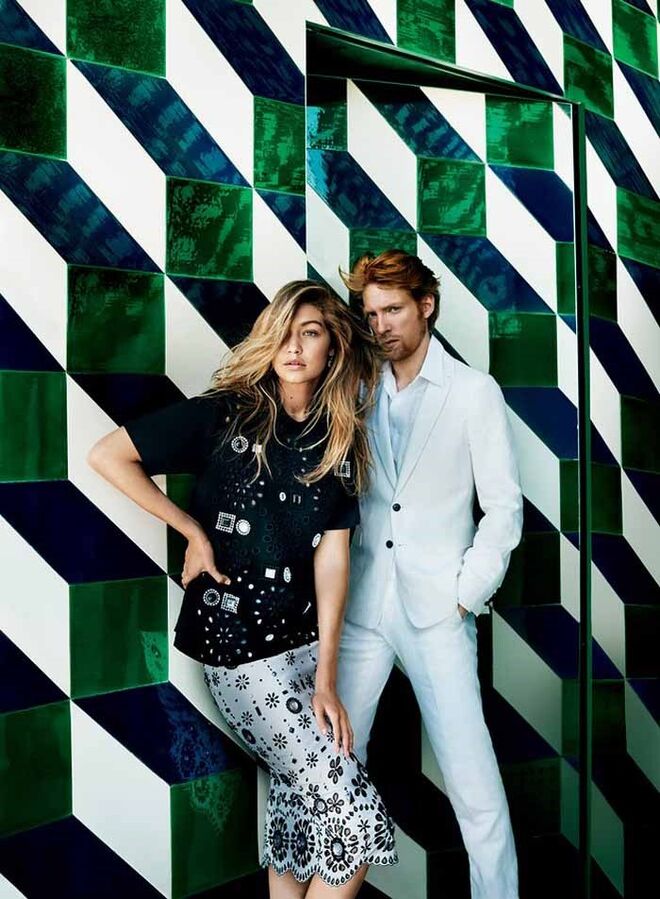Gigi Hadid e Domhnall Gleeson