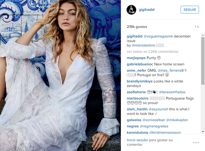 Instagram de Gigi Hadid 