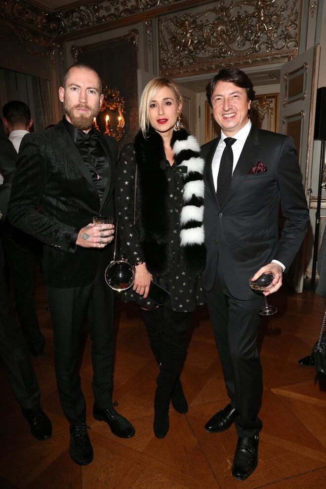 Justin O'Shea, Princesa Elisabeth von Thurn und Taxis e Gianvito Rossi