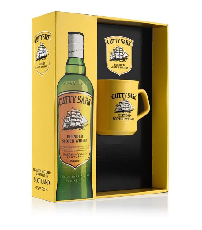 CUTTY SARK BLENDED SCOTCH WHISKY c/ oferta de CANECA, 12.99€
