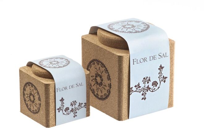 Saleiro Cortiça Flor de Sal Premium, €9,50 e €17,50
