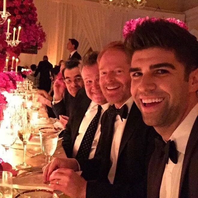 Ty Burrell, Eric Stonestreet, Jesse Tyler e o marido, Justin Mikita