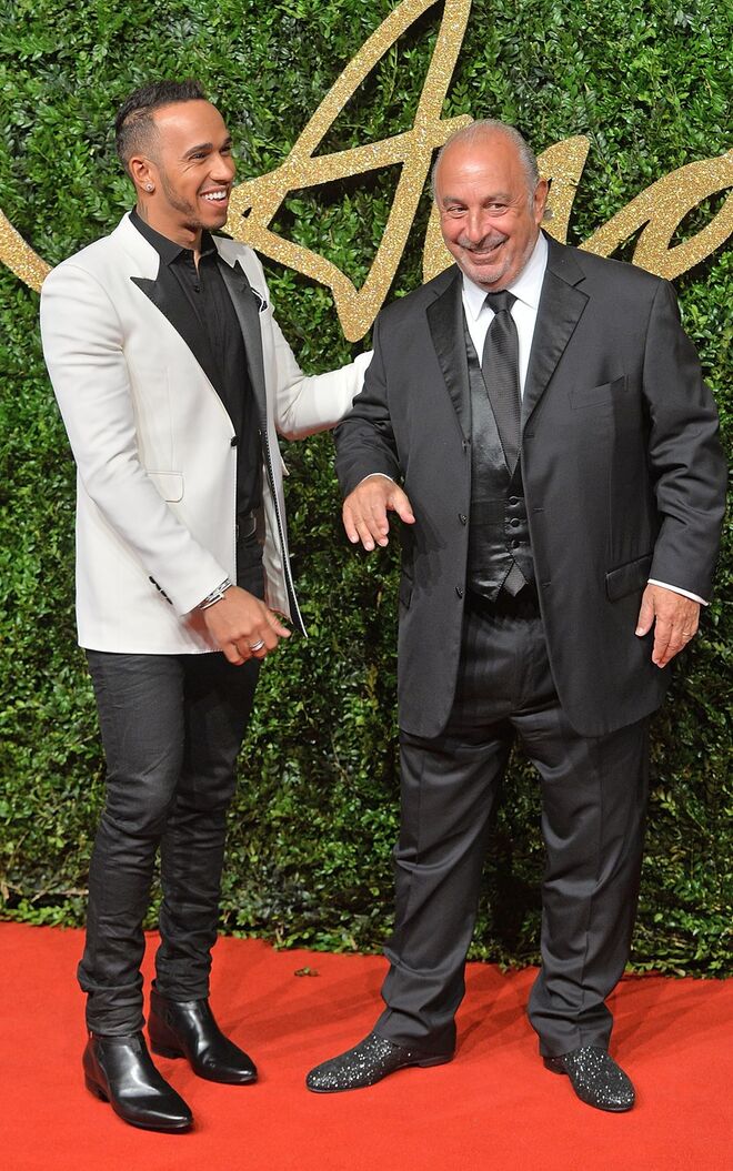 Lewis Hamilton e Philip Green