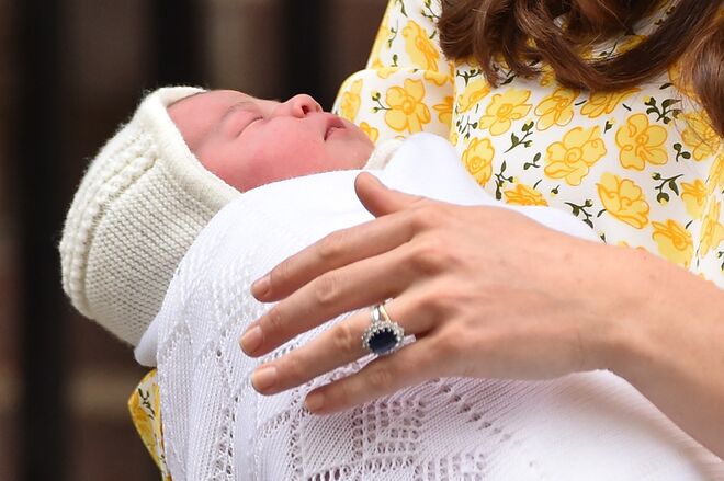 William e Kate com a Princesa Charlotte | Maio 2015