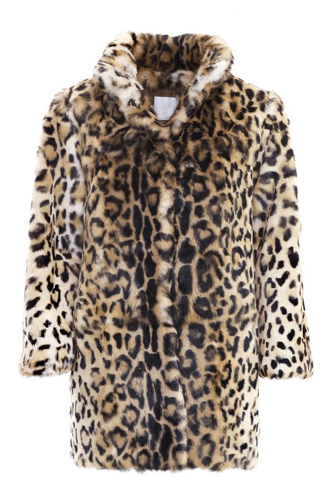 Casaco pelo de coelho, print leopardo BLUGIRL Blumarine, Espace Cannelle