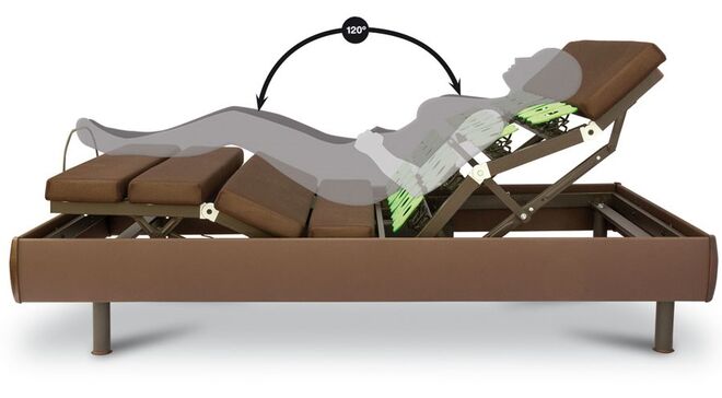 Colchão Linha SGravity, Spaldin (preço sob consulta), no El Corte Inglés. A conjugação do colchão SGravity com a base articulada permite simular a posição de descanso “Zero G”, recomendada pelos médicos e utilizada pelos astronautas da NASA durante a fase de descolagem