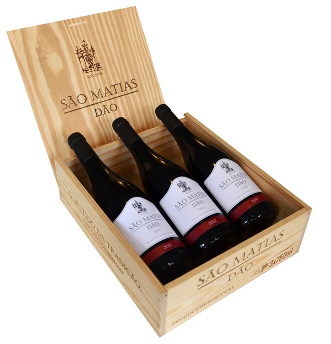 3 garrafas 75cl São Matias Tinto 2012, €23