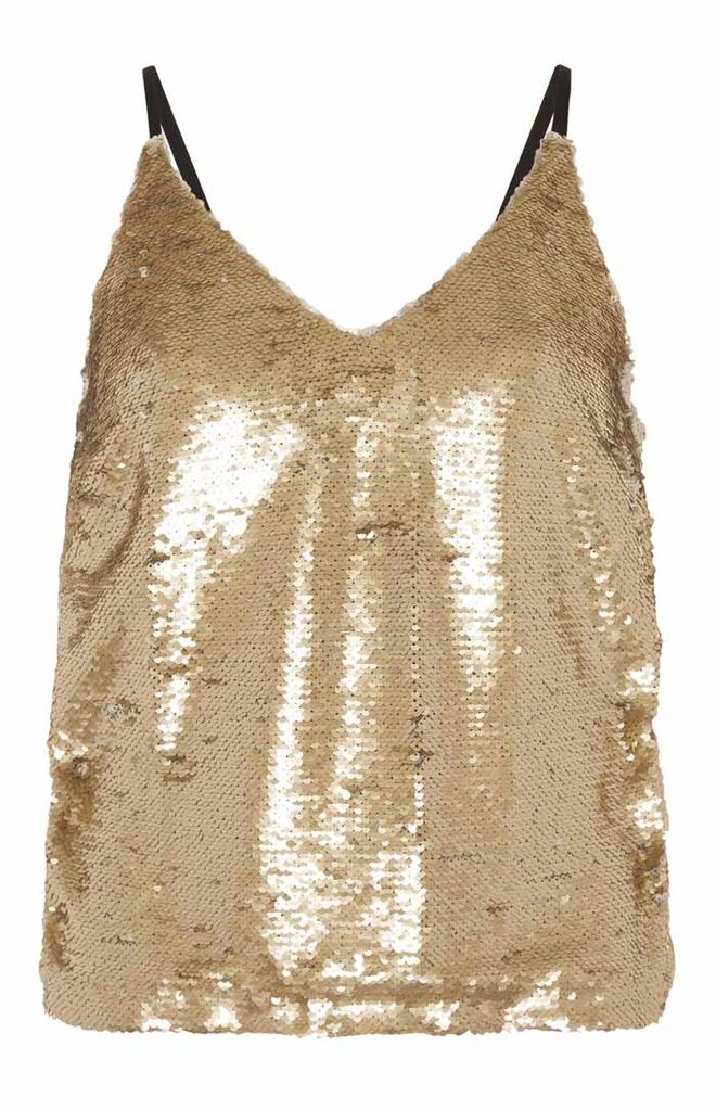 QUARENTAS | Top em lantejoulas, €12, Primark