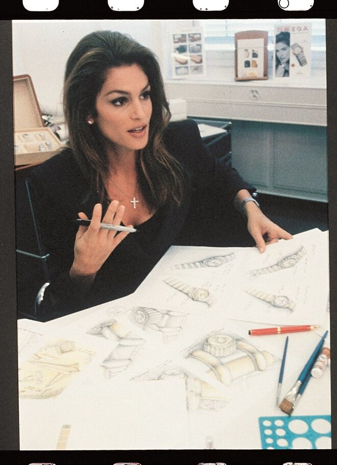 1996: Cindy a trabalhar no design do Mini Constellation.