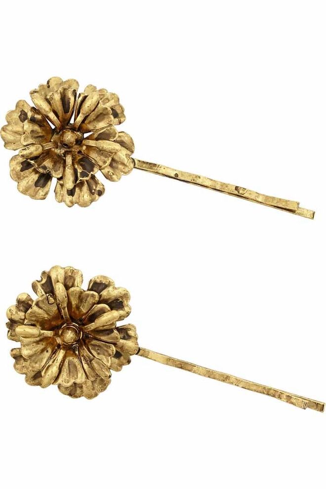 SHOP THE LOOK | LOOK 1 | Desert Rose, ganchos dourados, €195, Jennifer Behr