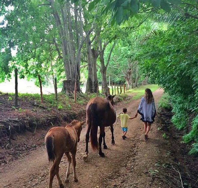 Gisele Bündchen com o filho Benjamin