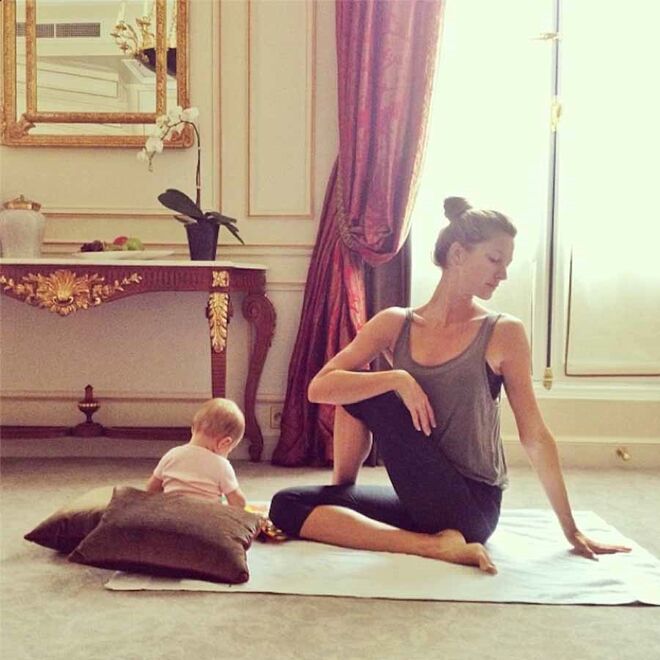 Gisele Bündchen com a filha Vivian