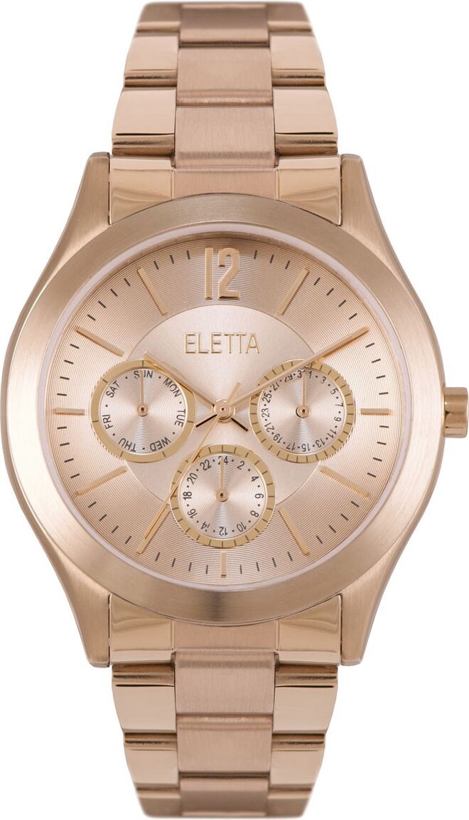 Relógio em aço e ouro rosa, €139, Eletta