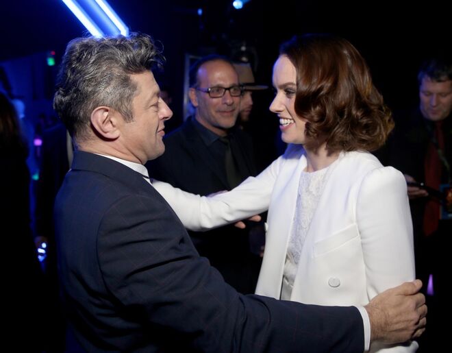 Andy Serkis e Daisy Ridley