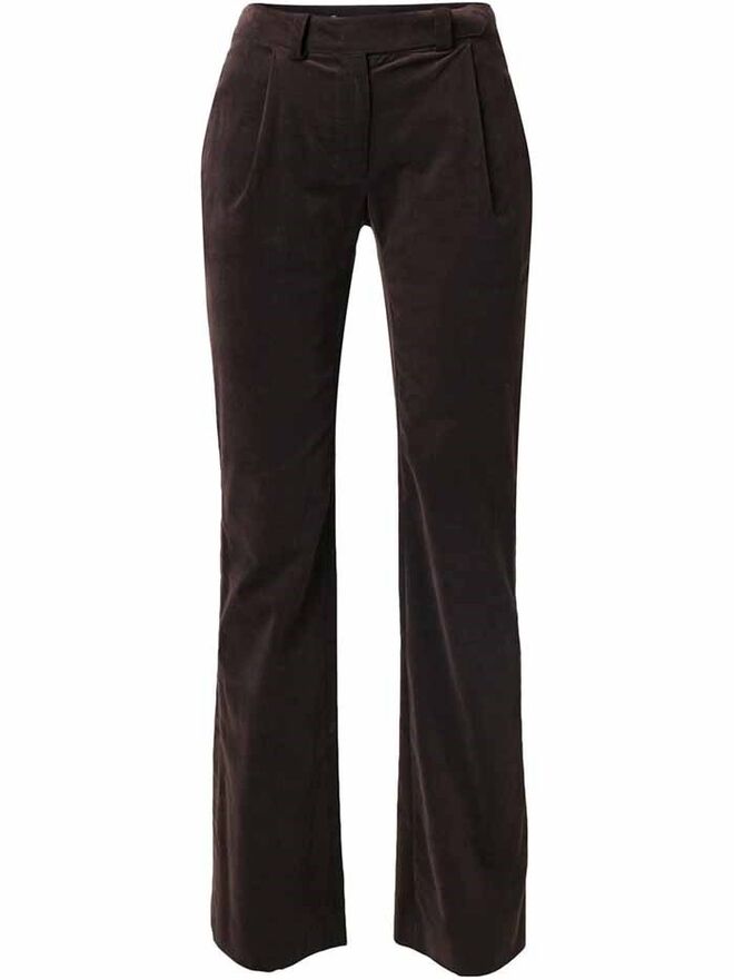 LACE UP | Calças em veludo, €90, Emanuel Ungaro Vintage, em www.farfetch.com 