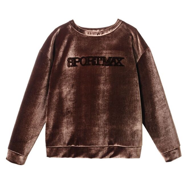 Camisola em veludo, €295, Sportmax