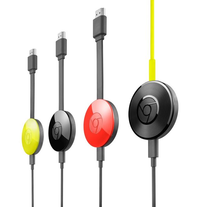 Novo Google Chromecast para áudio. Com a versão Áudio basta ligar o Chromecast aos altifalantes, ligá-lo a uma rede wi-fi e usar uma app de música compatível para, com um simples clique, ouvir as suas músicas preferidas nos altifalantes e com um som de alta qualidade, 39€