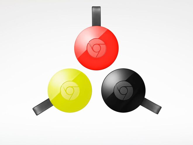 Novo Google Chromecast para vídeo. Com a versão Chromecast Vídeo pode transmitir todos os seus conteúdos de entretenimento favoritos em alta definição ou não a partir do smartphone, tablet ou PC para a sua TV e sem cabos nem complicações, €39