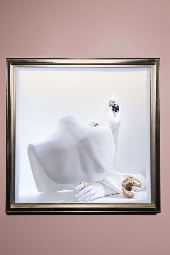 Espaço de Joalharia efémero - Faubourg Saint-Honoré (fotos de Olivier Saillant)