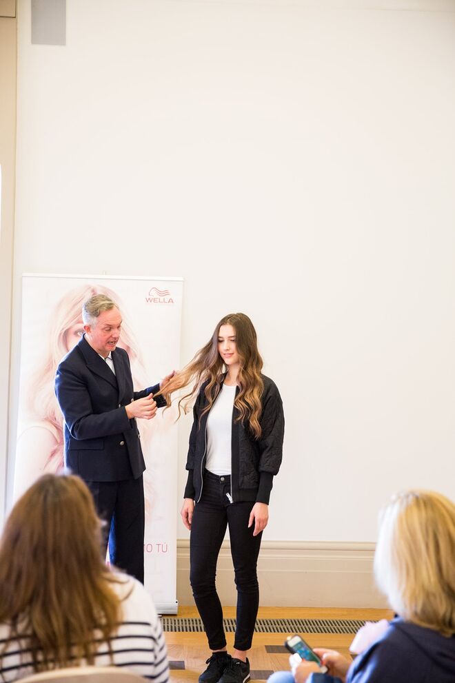 Josh Wood na apresentação Wella Professionals