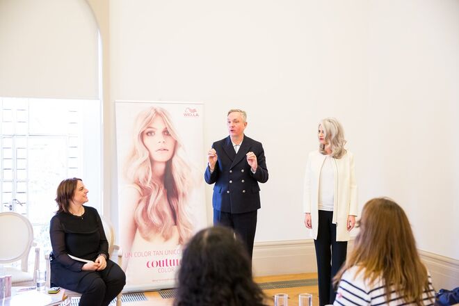 Josh Wood na apresentação Wella Professionals