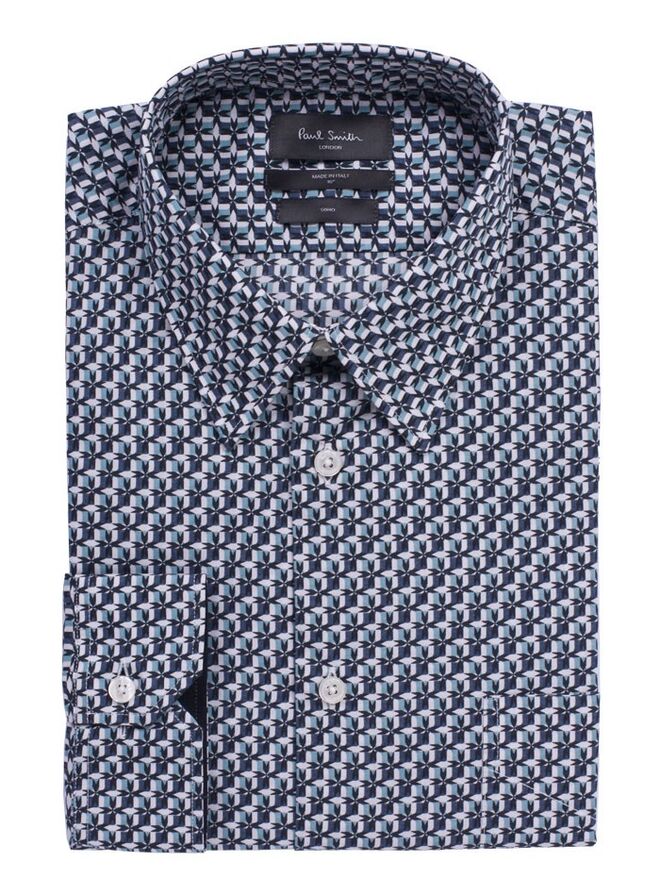 Camisa em algodão, €197, Paul Smith, na Fashion Clinic
