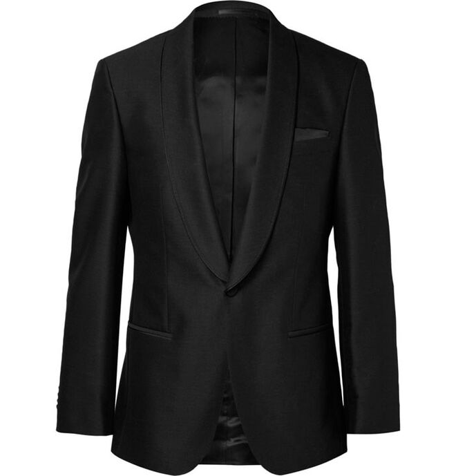 Blazer em lã e algodão, €835, Hugo Boss 