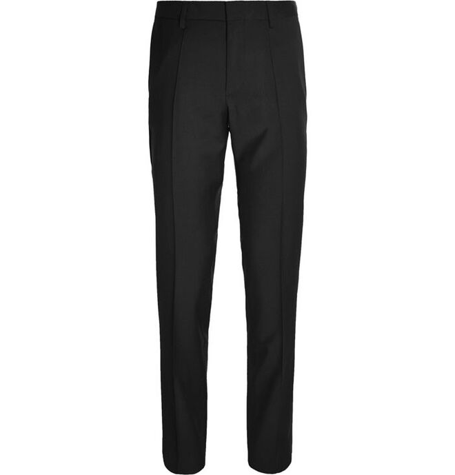 Calças em lã e caxemira, €175, Hugo Boss 