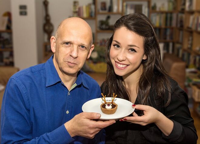 Georgia Green fundadora da Georgia’s Cakes e o fundador do site veryfirstto.com