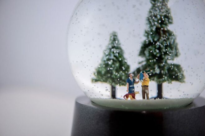 Globo de Neve personalizado com Diamantes