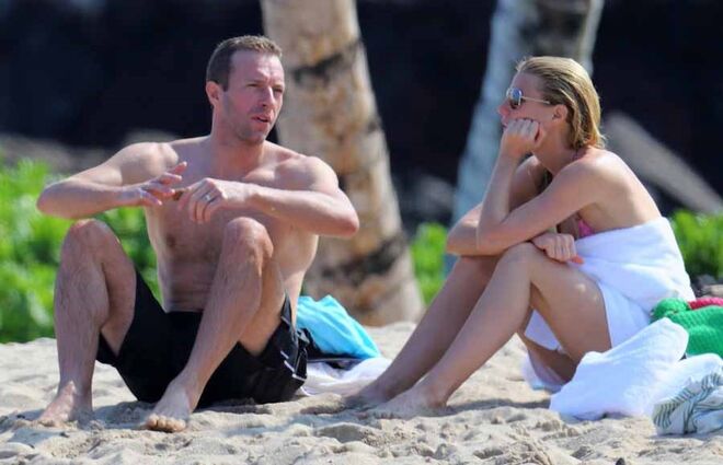 Dezembro 2013 | Havai, EUA | Gwyneth Paltrow e Chris Martin 
