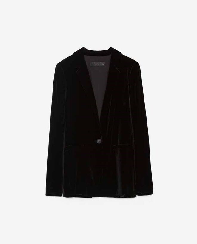 Blazer em veludo, €79,95, Zara