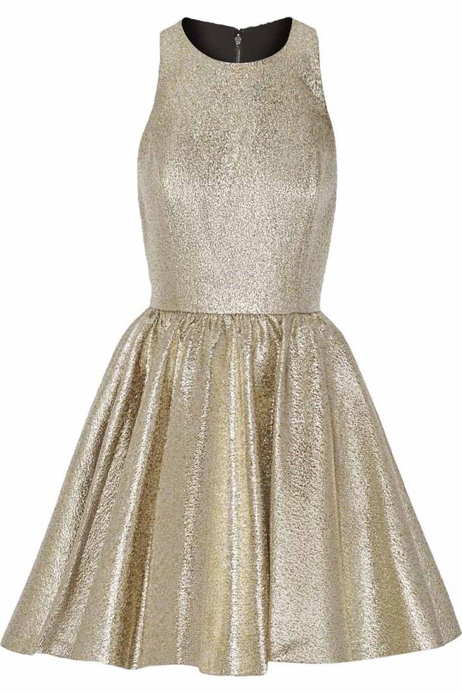 PARA QUEM TEM PERNAS MAGRAS | Vestido em poliéster, €385, Alice + Olivia	