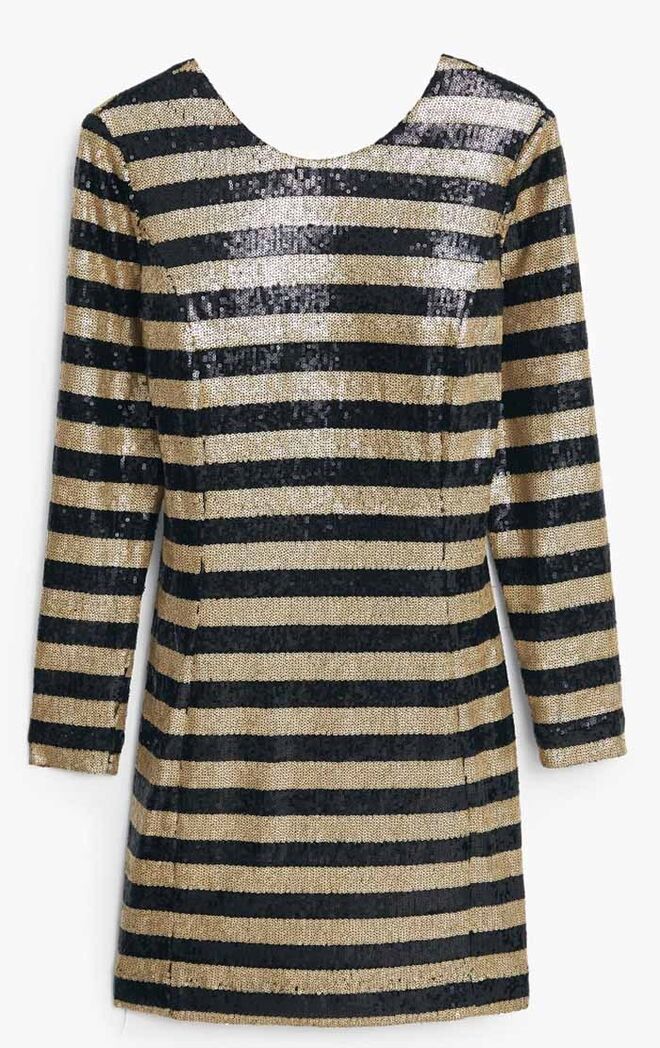 PARA QUEM TEM PERNAS MAGRAS | Vestido em poliamida, €29,99, Mango