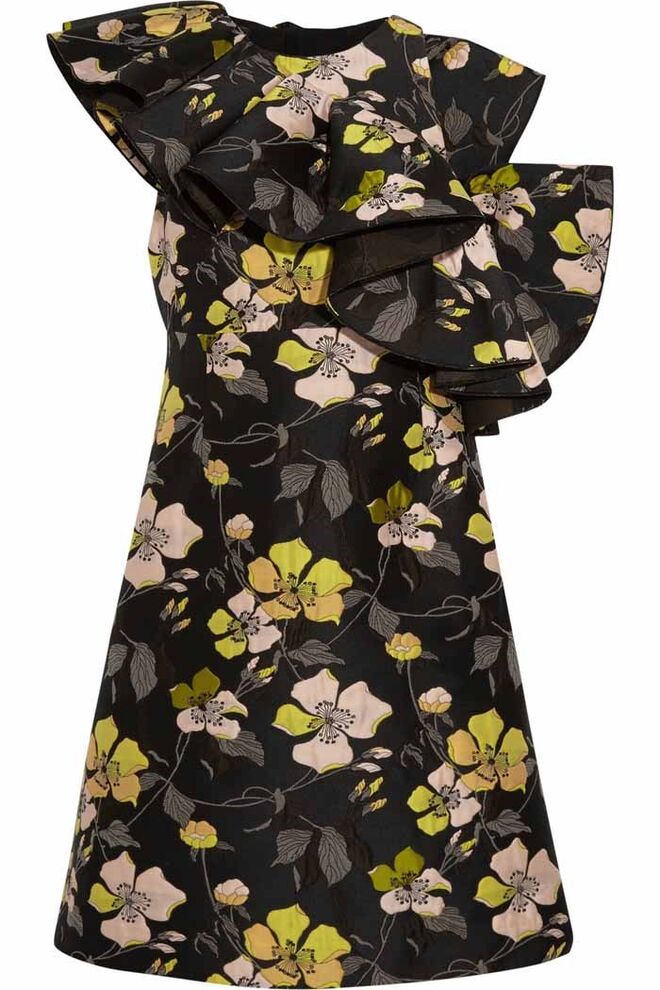 PARA QUEM TEM PERNAS MAGRAS | Vestido em poliéster, €2565, Gimbattista Valli