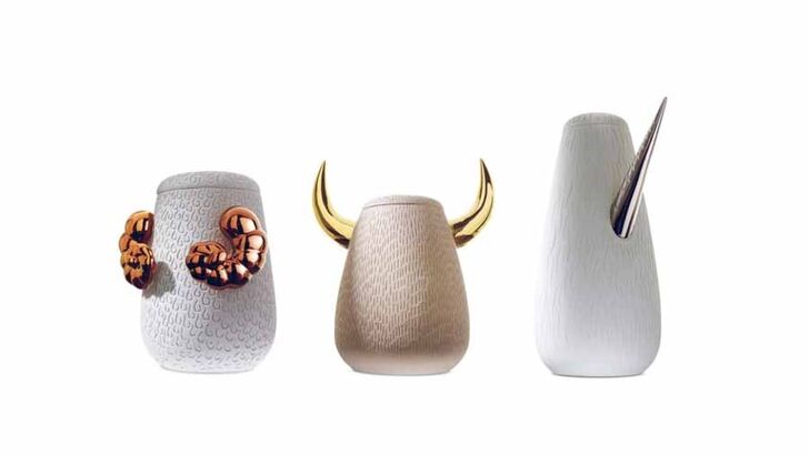 Animais à solta | Oito designers internacionais aceitaram o desafio da Bosa, uma das novas marcas da QuartoSala, para criarem uma coleção de criaturas fantasiosas sob a forma de cerâmica pintada. Feita de pequenos grandes detalhes, Animalitá representa um passo em frente na valorização do espaço. | Ariete, Unicorno, Toro, esculturas em cerâmica, Bosa, em www.quartosala.com 