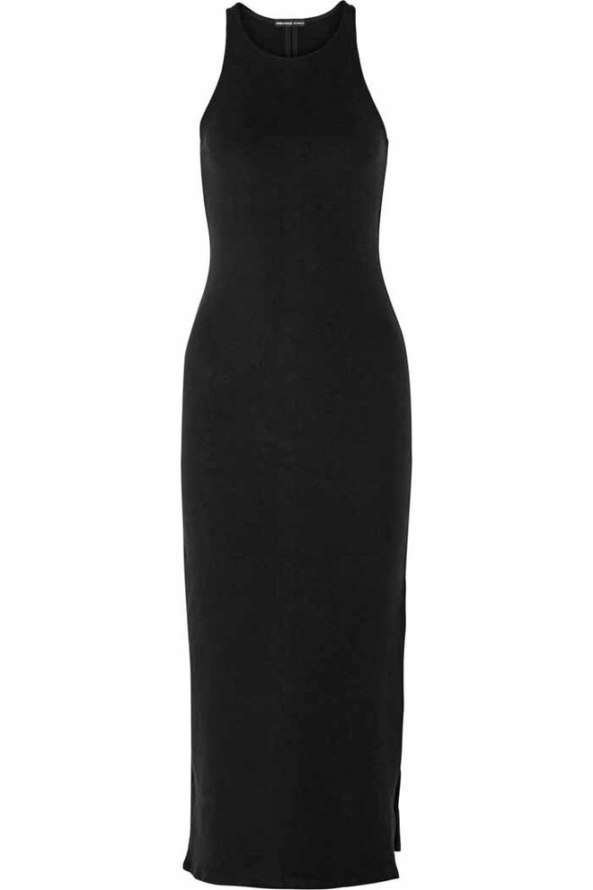 ISABEL SILVA | Vestido em liocel, €315, James Perse, em www.net-a-porter.com