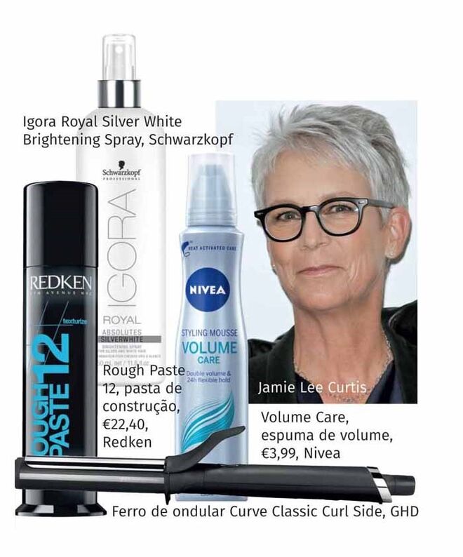 PIXIE | Faça-o como: Jamie Lee Curtis, a atriz que aos 57 anos domina um pixie bem curto e prateado que retira a atenção da zona inferior do rosto, estilizando-o com cera para um ar mais descontraído; Scarlett Johansson, mais curto atrás e comprido em cima, o que permite variar no styling e dar destaque aos olhos; Robin Wright, um corte prático que é igualmente o equilíbrio perfeito entre sofisticação e ousadia.