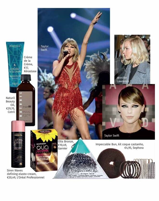 LOB | Faça-o como: Amanda Seyfried que jogou pelo seguro e cortou o seu lob em linhas direitas; Taylor Swift que conjuga o seu estilo roqueiro com um apanhado ou um escadeado ondulado, perfeito para os concertos; Jennifer Lawrence, imediatamente acima do ombro com uma ondulação despreocupada. 