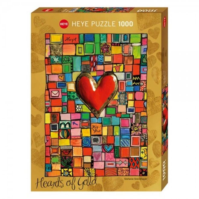 Puzzle Hearts of Gold com 1000 peças, €14,85 em www.lojadospuzzles.com