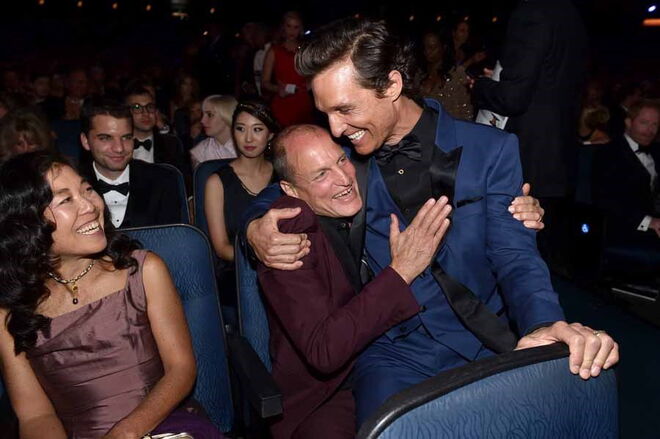 Woody Harrelson e Matthew McConaughey | McConaughey diz que tem muito à vontade com Harrelson e que eles têm "faísca". Já contracenaram várias vezes juntos.