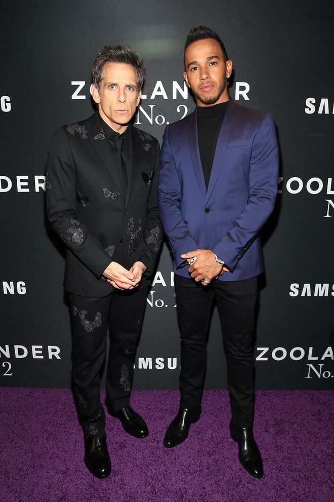 Ben Stiller  e Lewis Hamilton
